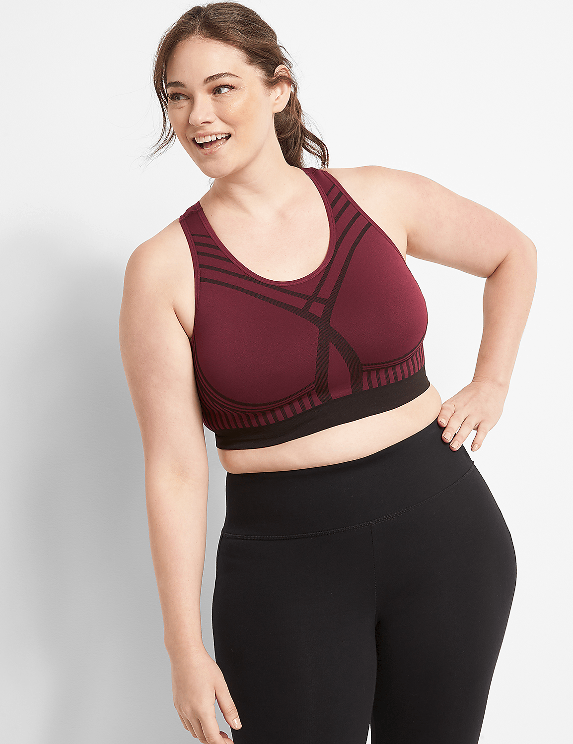 LIVI Wireless Medium-Impact Seamless Wicking Sport Bra Product Image 1