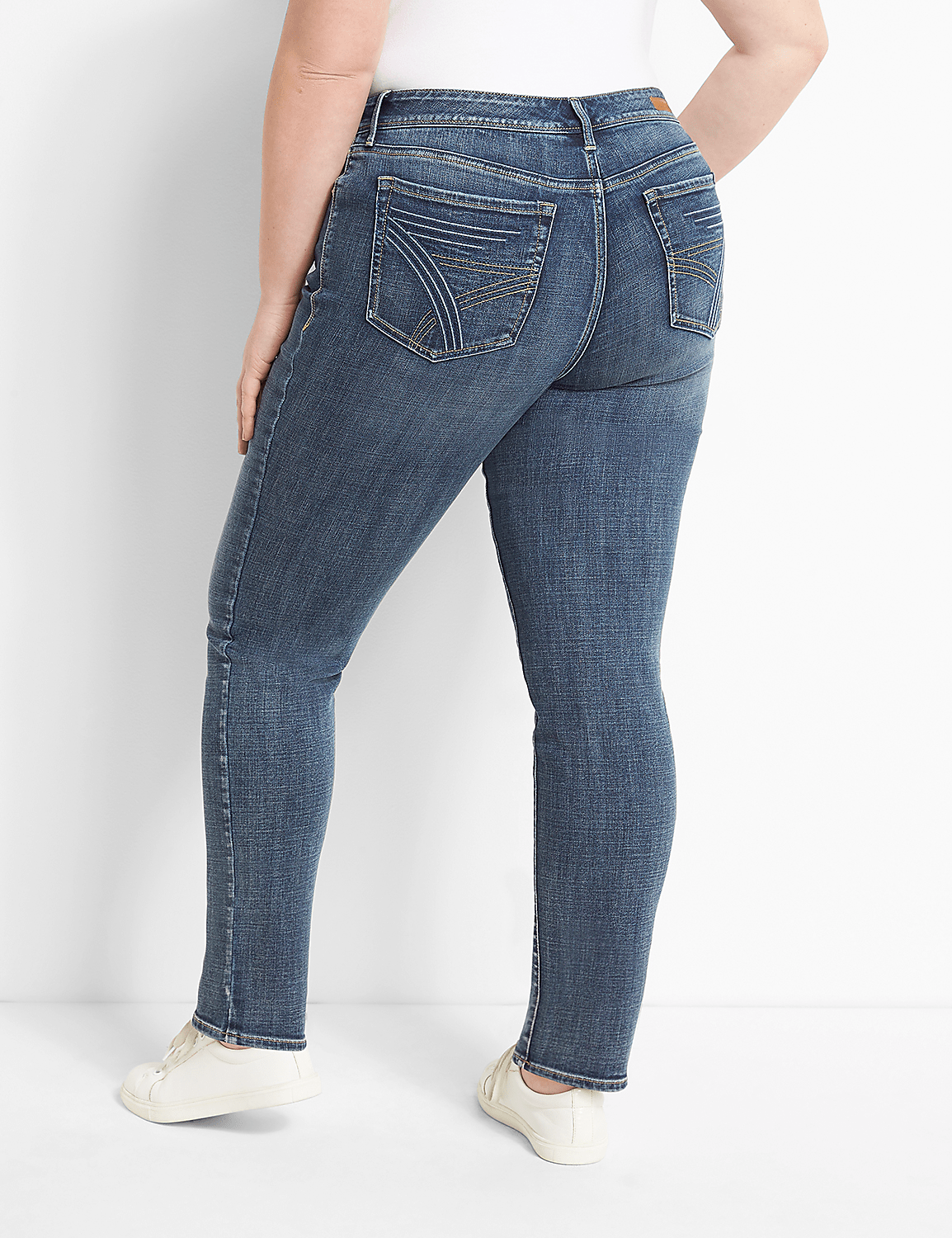 Seven7 Straight Jean With Back Pocket Embroidery Product Image 1