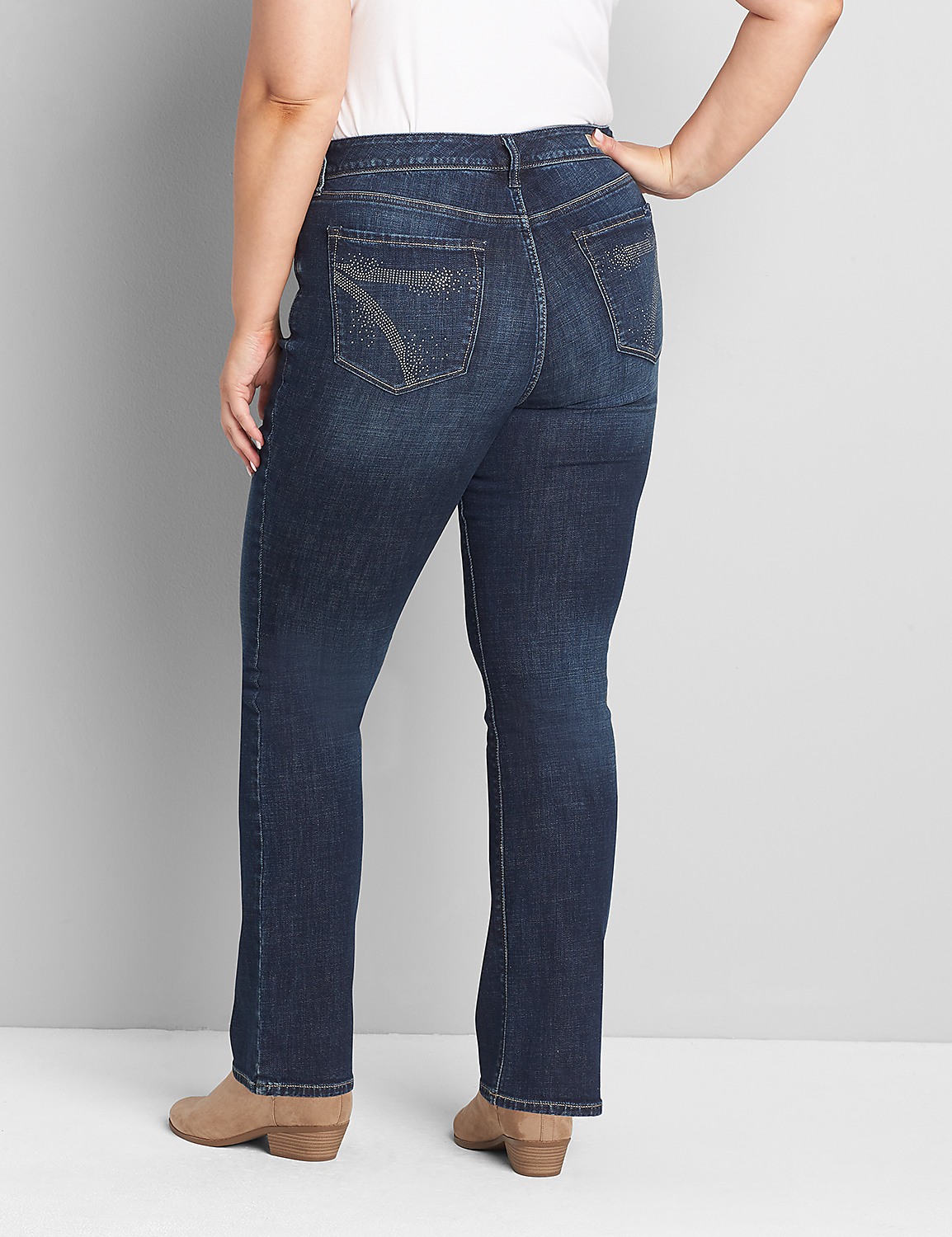 Seven7 Boot Jean - Embellished Dark Wash Product Image 1