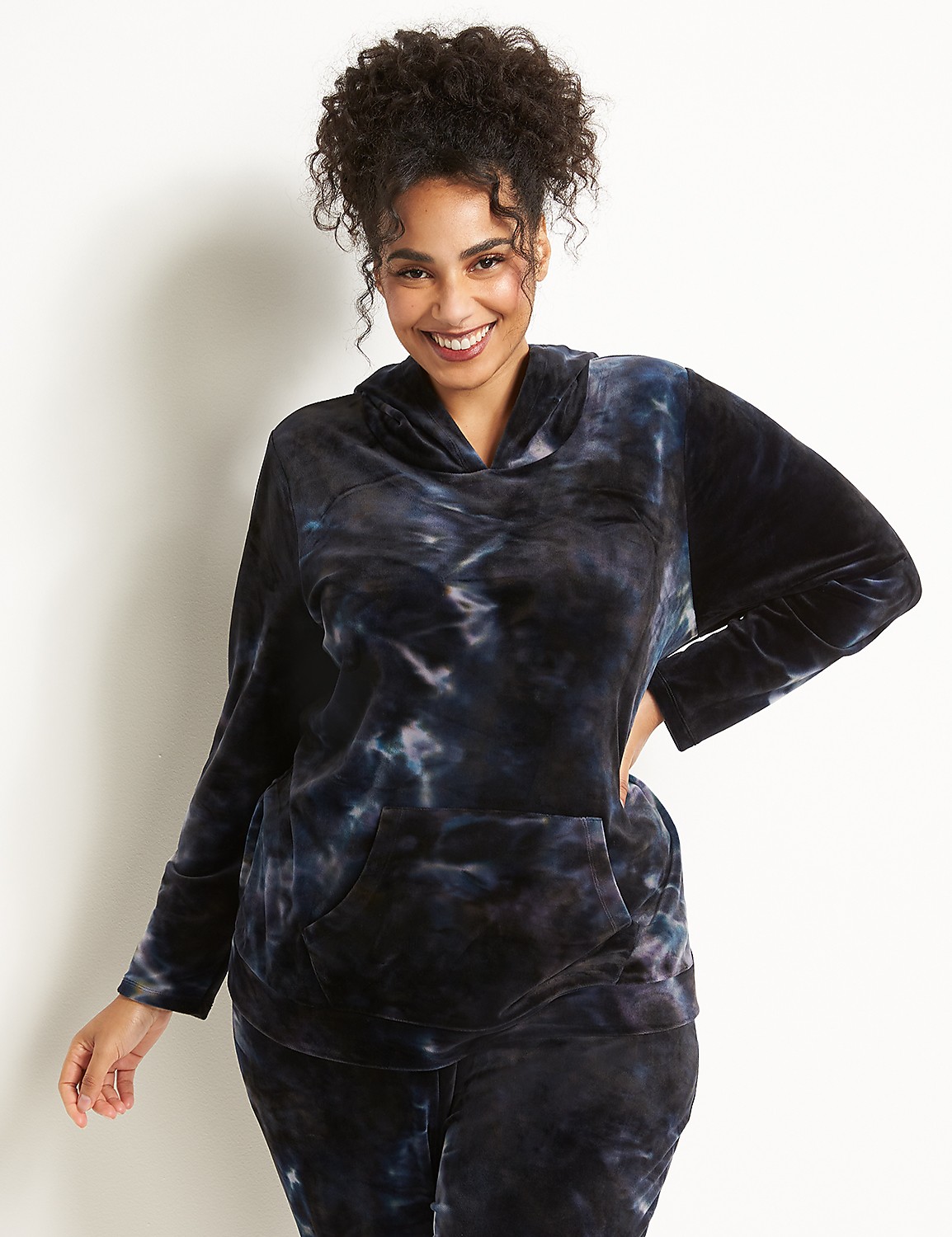 LIVI Velour Hoodie - Tie-Dye Product Image 1