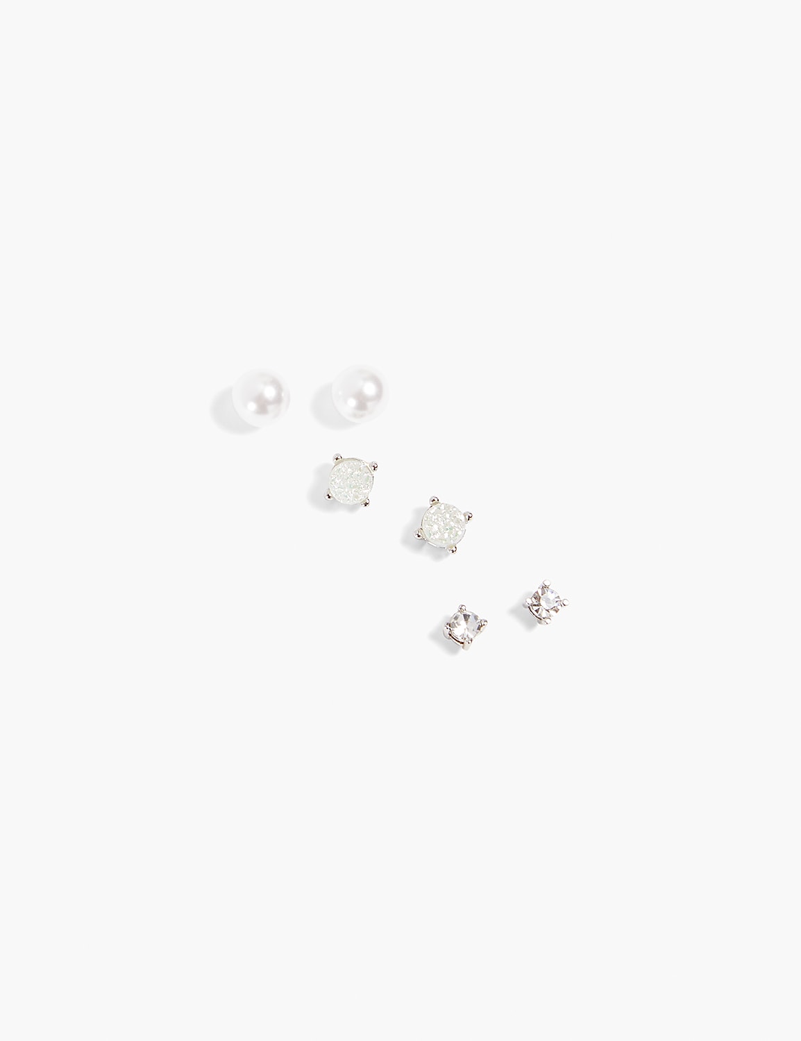 Mixed-Stud Earrings 3-Pack Product Image 1