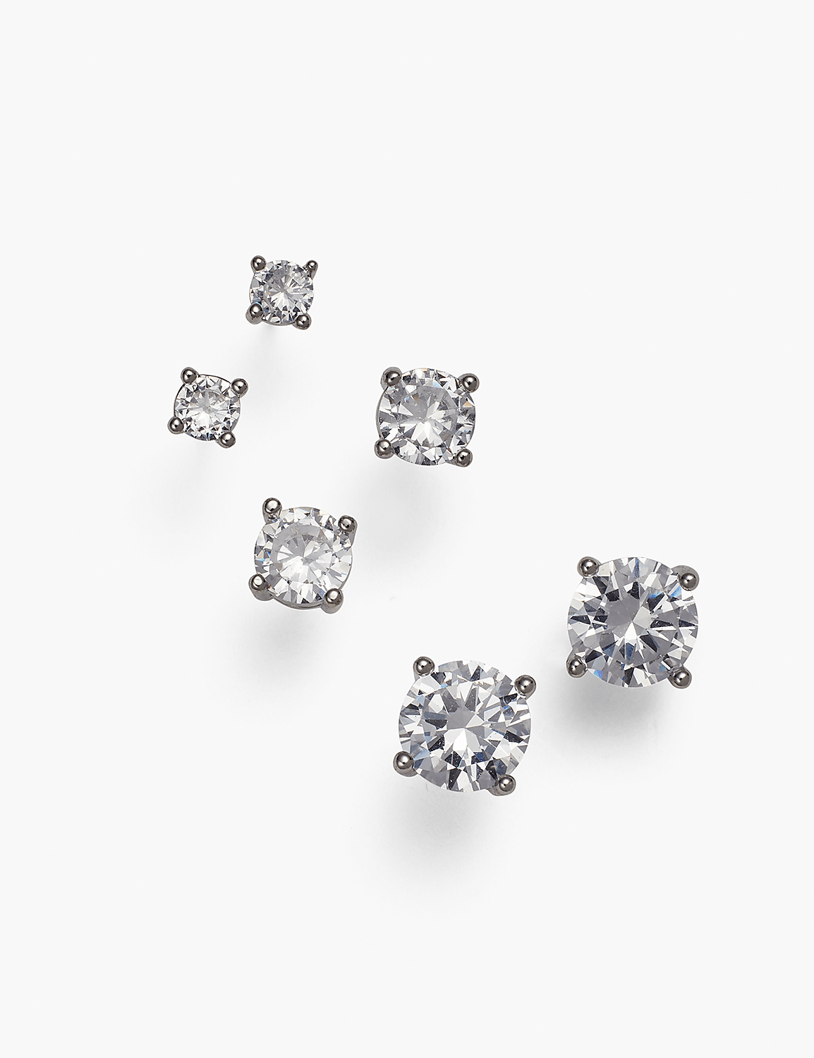 Graduated Stud Earrings 3-Pack Product Image 1