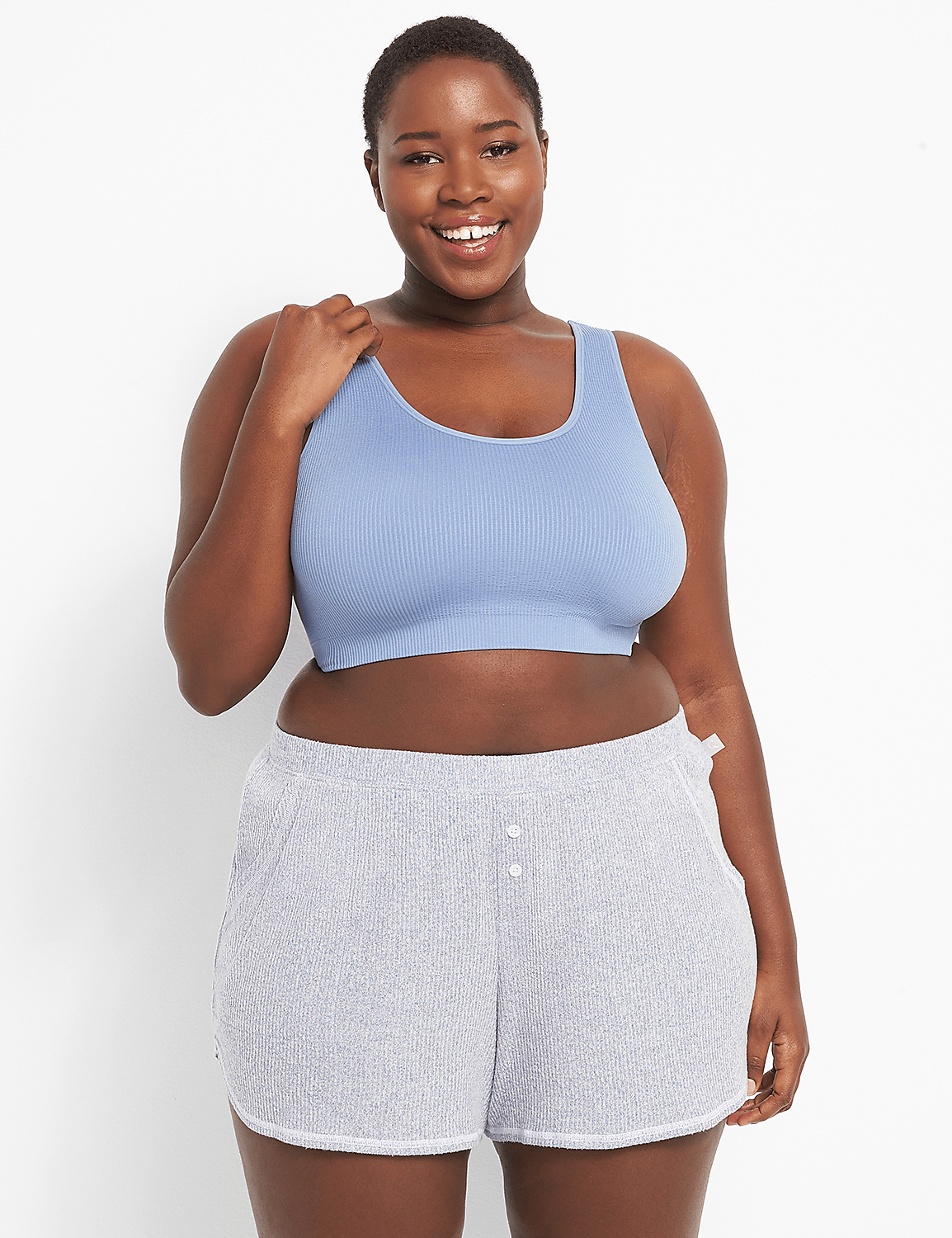Ribbed Seamless Bralette Product Image 1