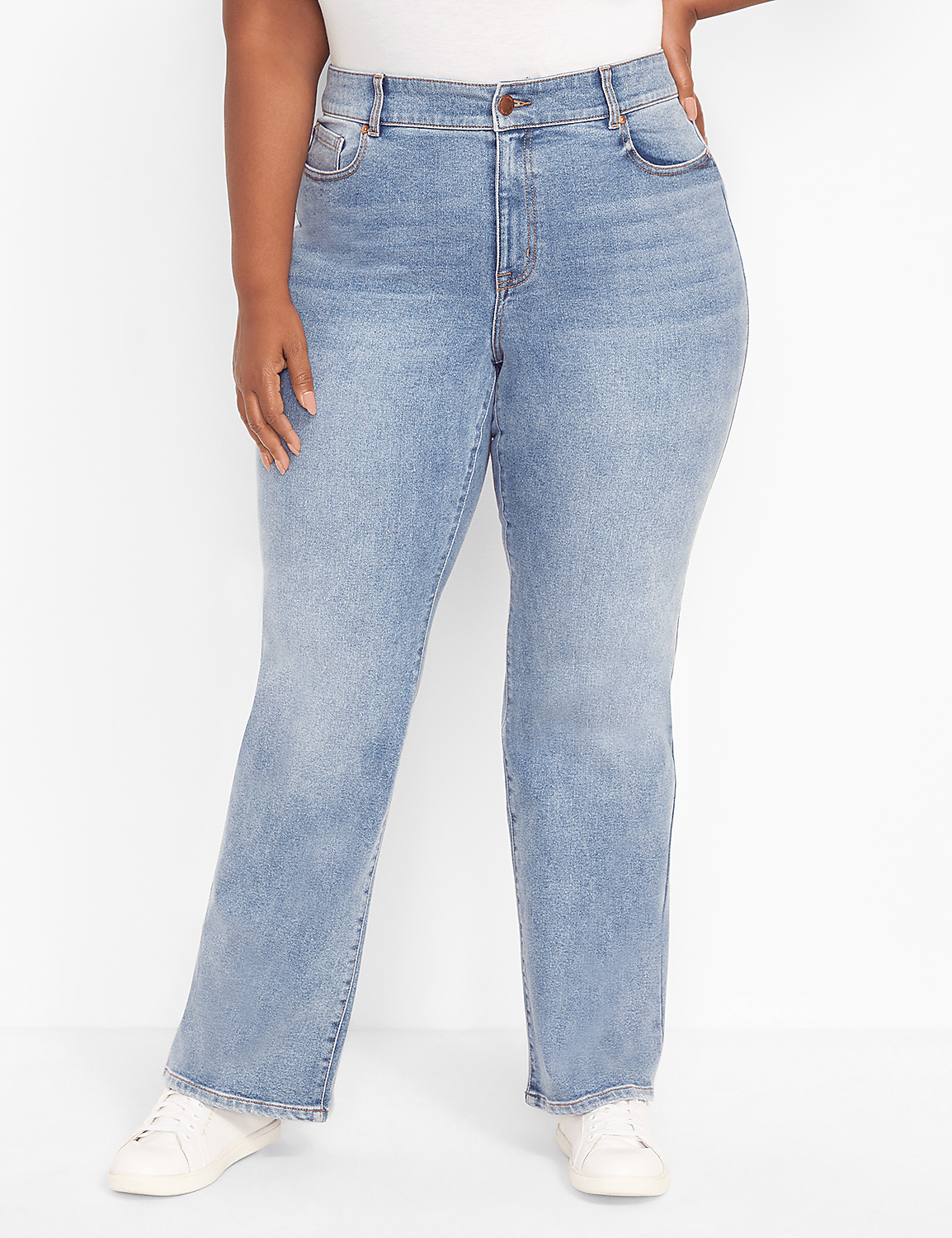 Curvy Fit High-Rise Boot Jean - Light Wash Product Image 1