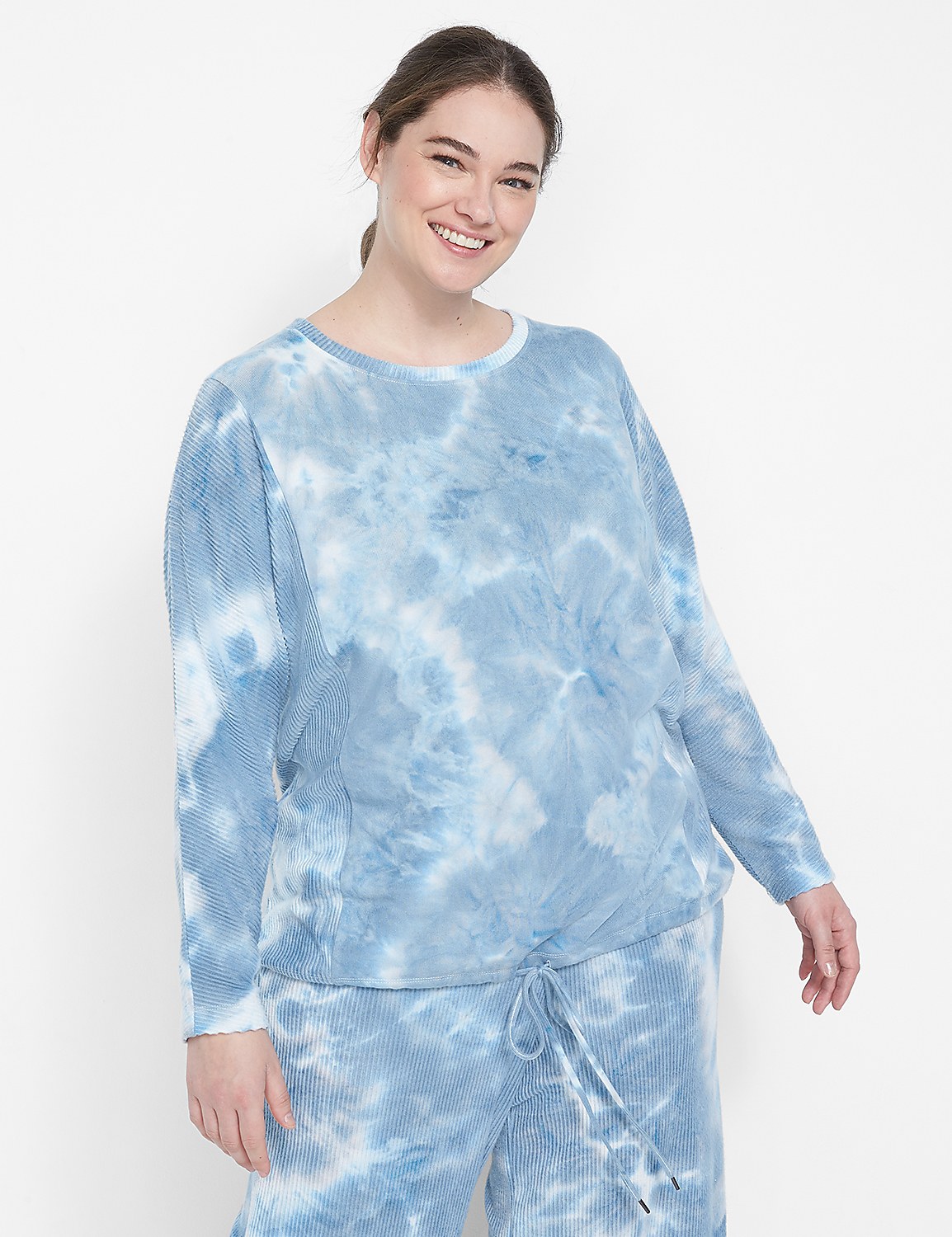 LIVI Tie-Hem Pullover - Tie-Dye Product Image 1