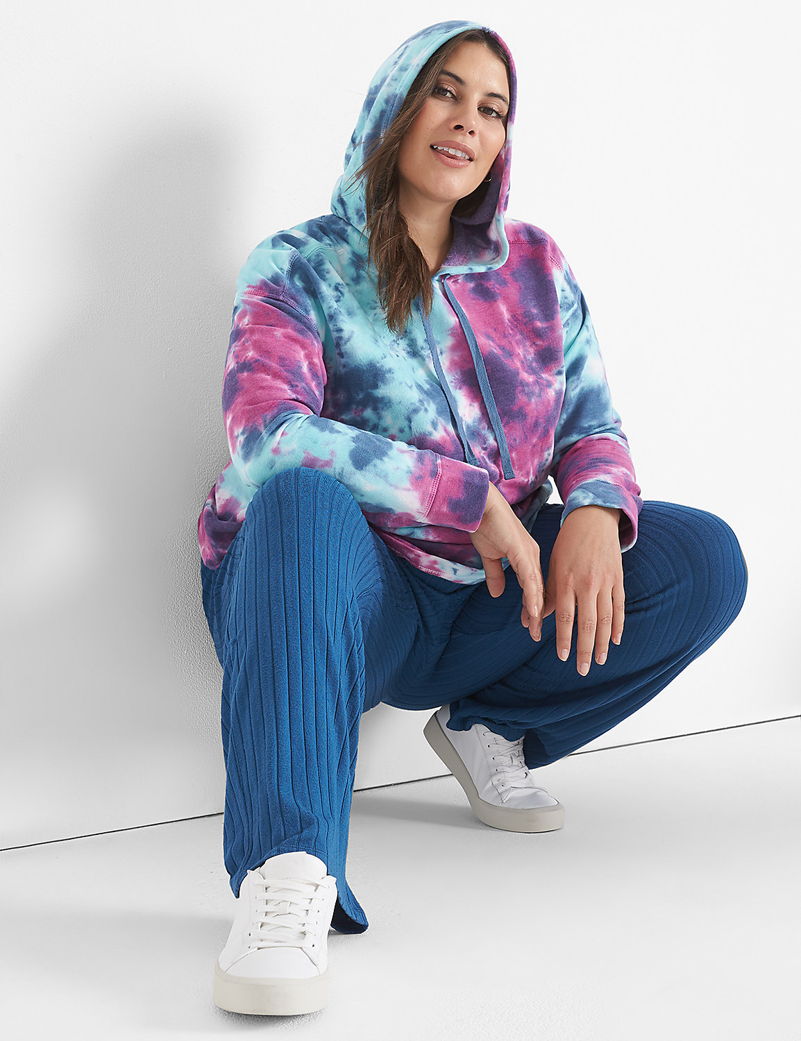 LIVI Ribbed Hacci Straight Leg Pant Product Image 1