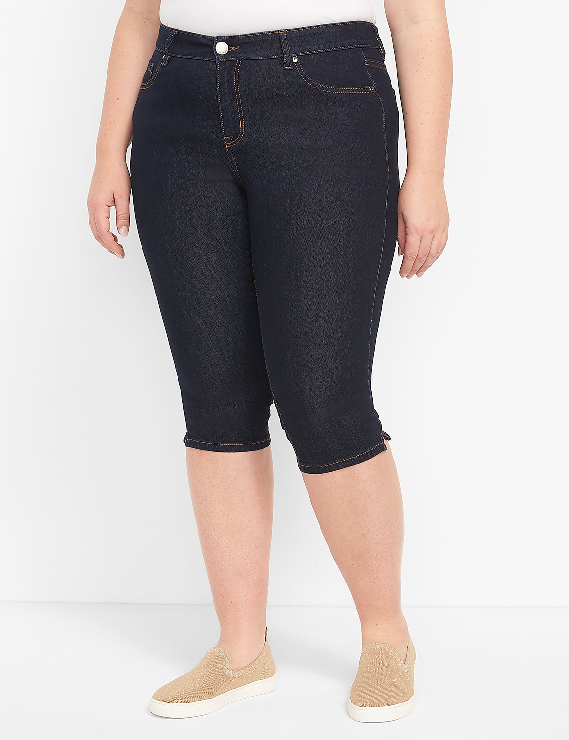 Signature Fit Pedal Jean - Rinse Dark Wash Product Image 1