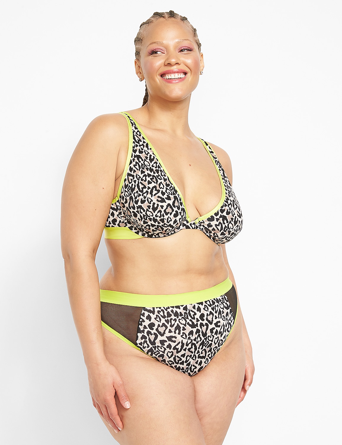 High-Waist Ultra High-Leg Thong Product Image 1