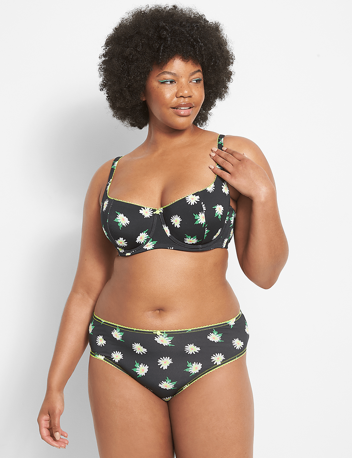 Micro Picot Trim Scoop Balconette Bra Product Image 1