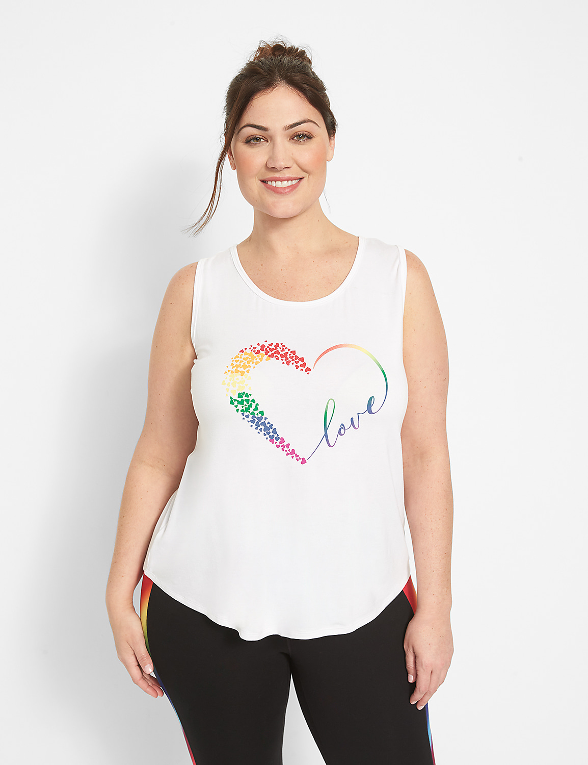 LIVI Crew-Neck Graphic Tank - Back Detail Product Image 1