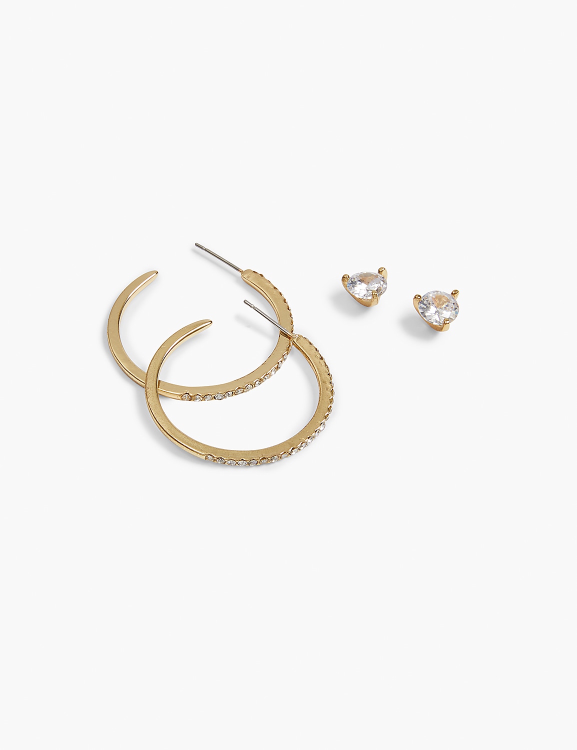 Stud & Hoop Earrings 2-Pack Product Image 1