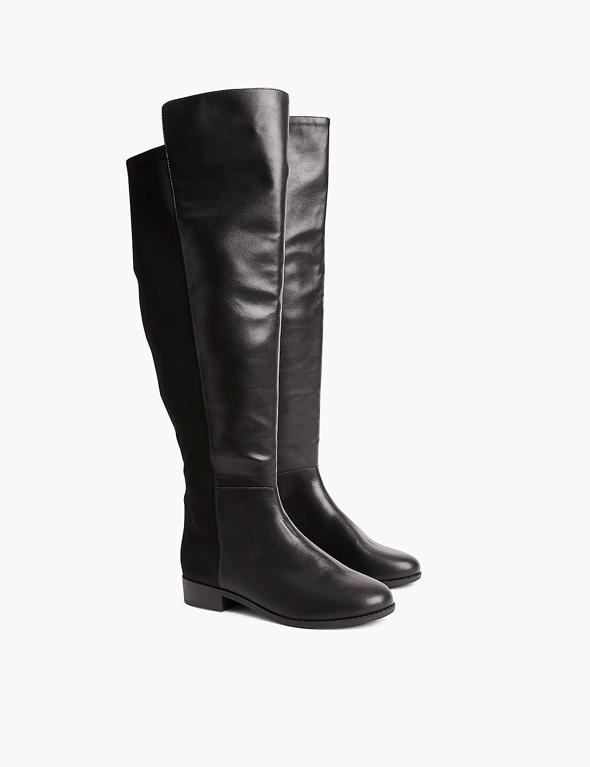 Faux-Leather Over-The-Knee Boot Product Image 1