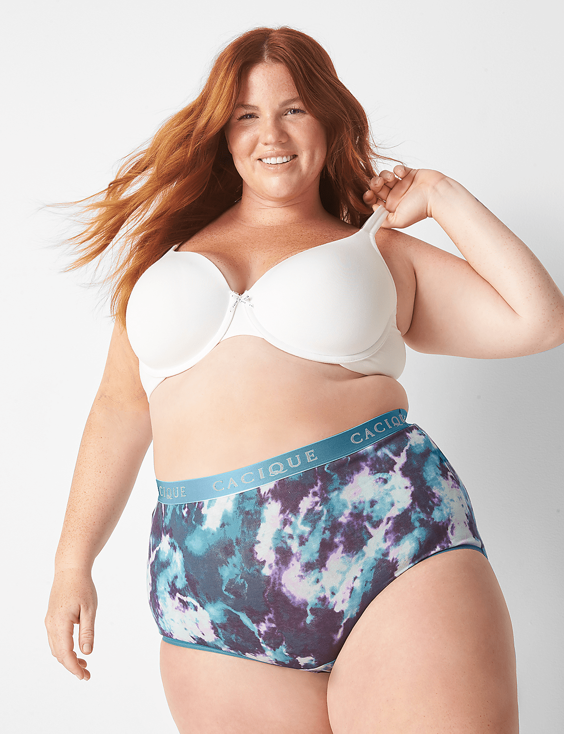 Cotton High-Waist Brief Panty With Wide Waistband Product Image 1