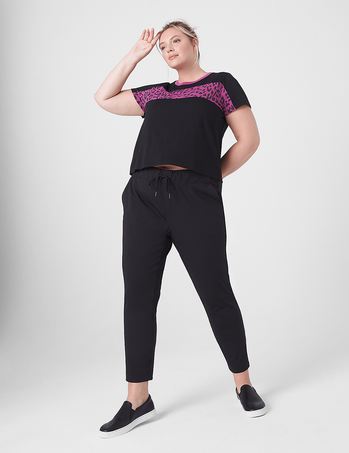 LIVI Ankle Length Knit Trouser Product Image 1