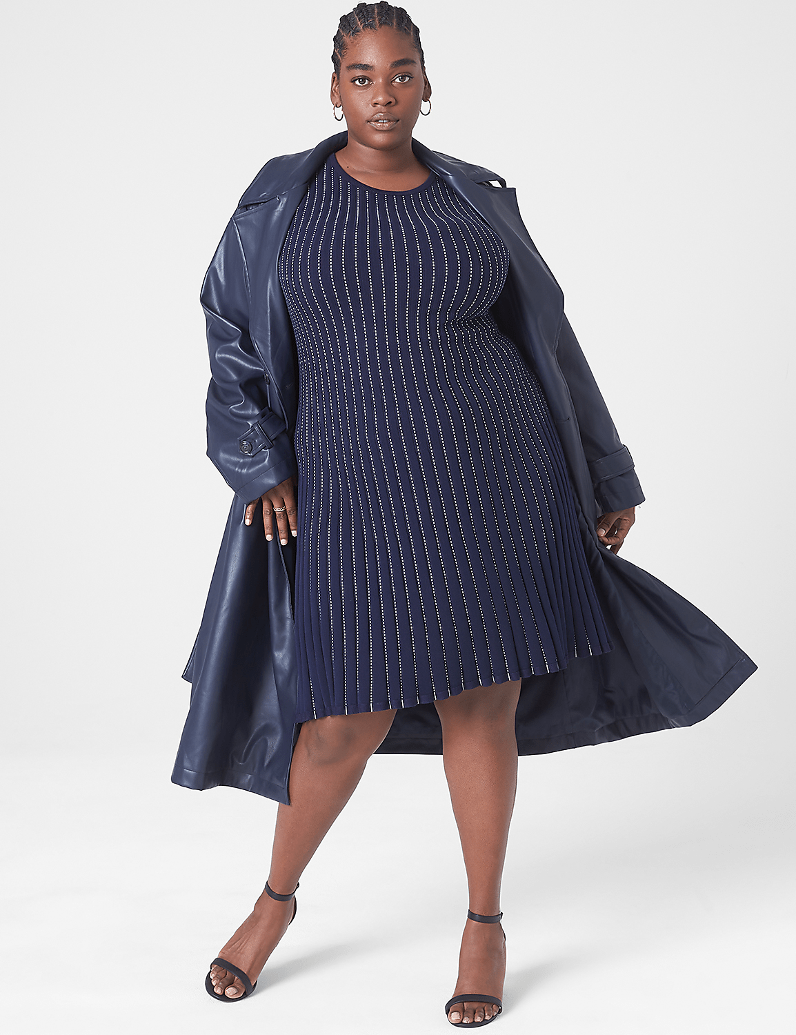 Perfect Sleeve Fit & Flare Sweater Dress Product Image 1