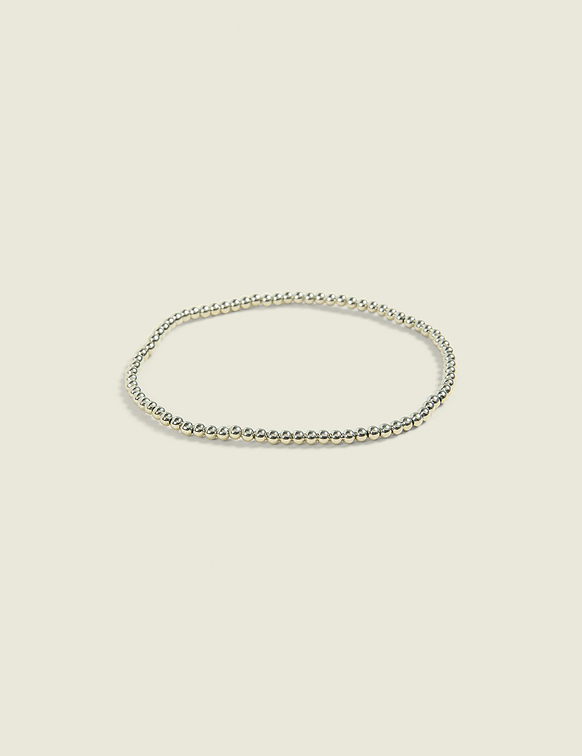 Silvertone Metal Stretch Bracelet Product Image 1