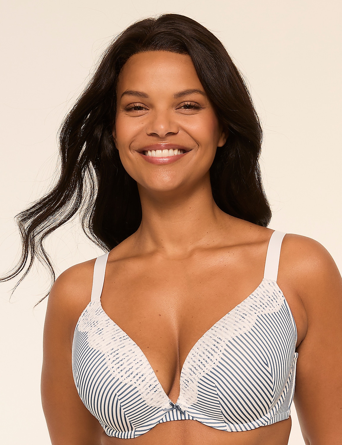 Boost Plunge Bra With Lace Product Image 1