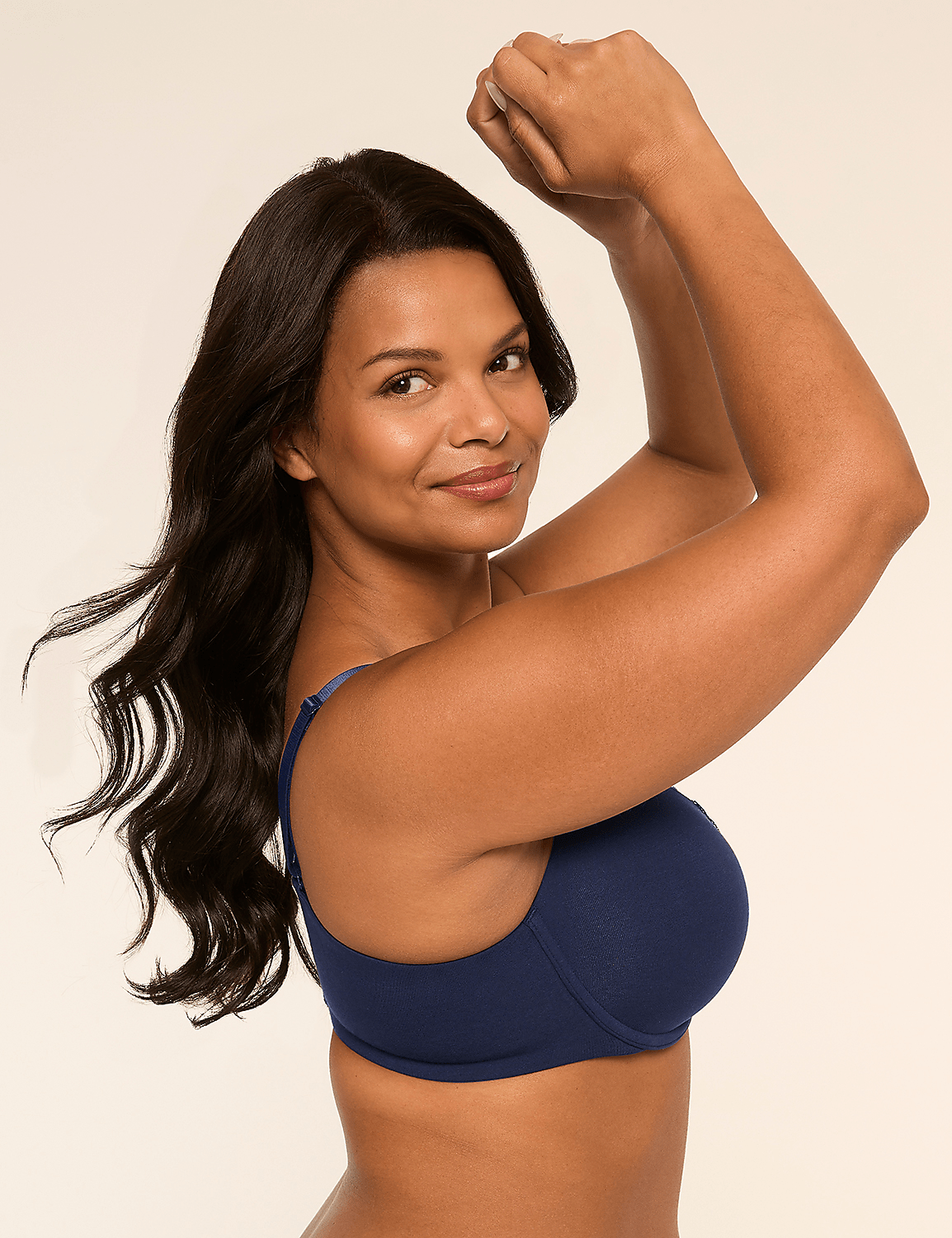 Cotton Lightly Lined T-Shirt Bra With Lace Product Image 2