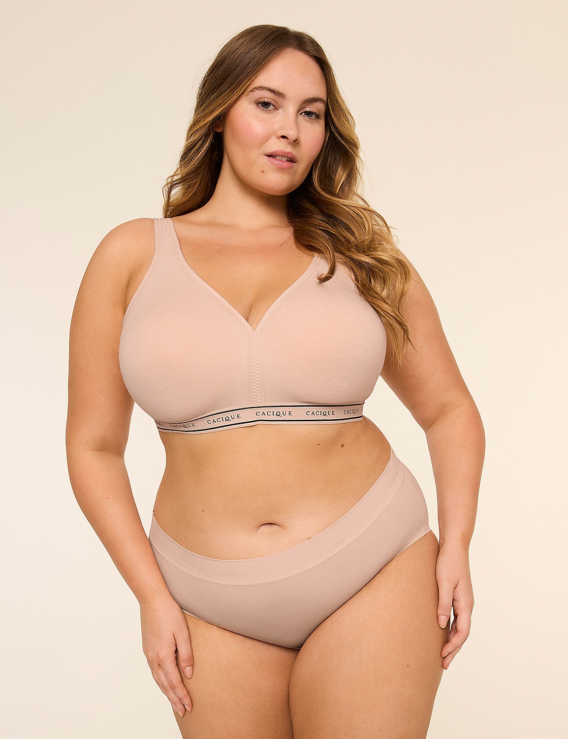Cotton Lightly Lined No-Wire Bra Product Image 3