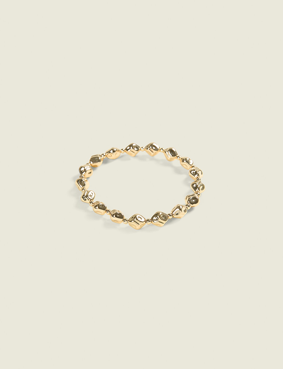 Goldtone Square Stretch Bracelet Product Image 1