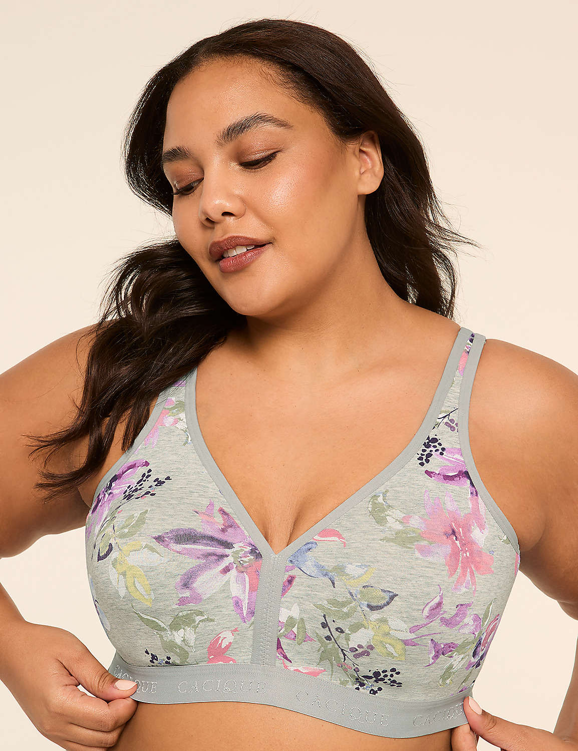 Cotton Unlined No-Wire Bra Product Image 1