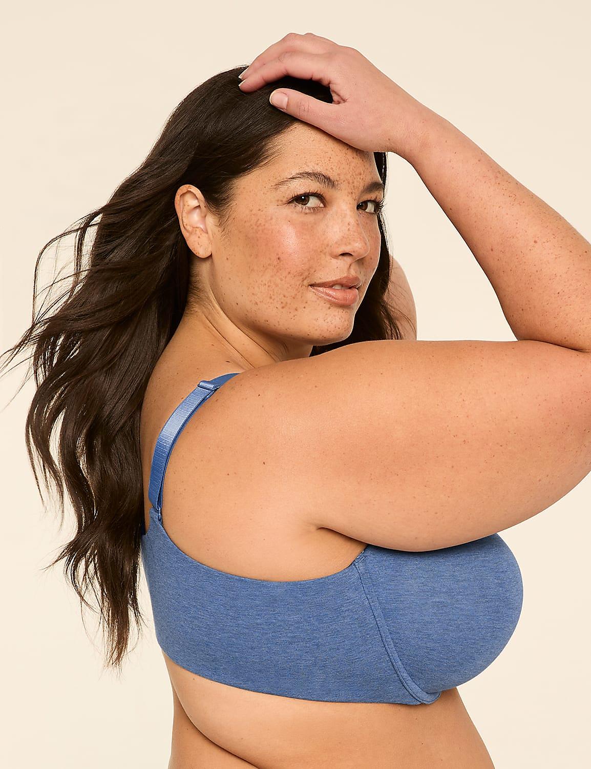 Front-Close Cotton Lightly Lined T-Shirt Bra Product Image 3