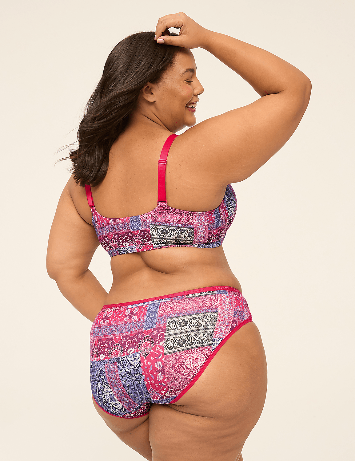 Front-Close Cotton Boost Plunge Bra Product Image 2