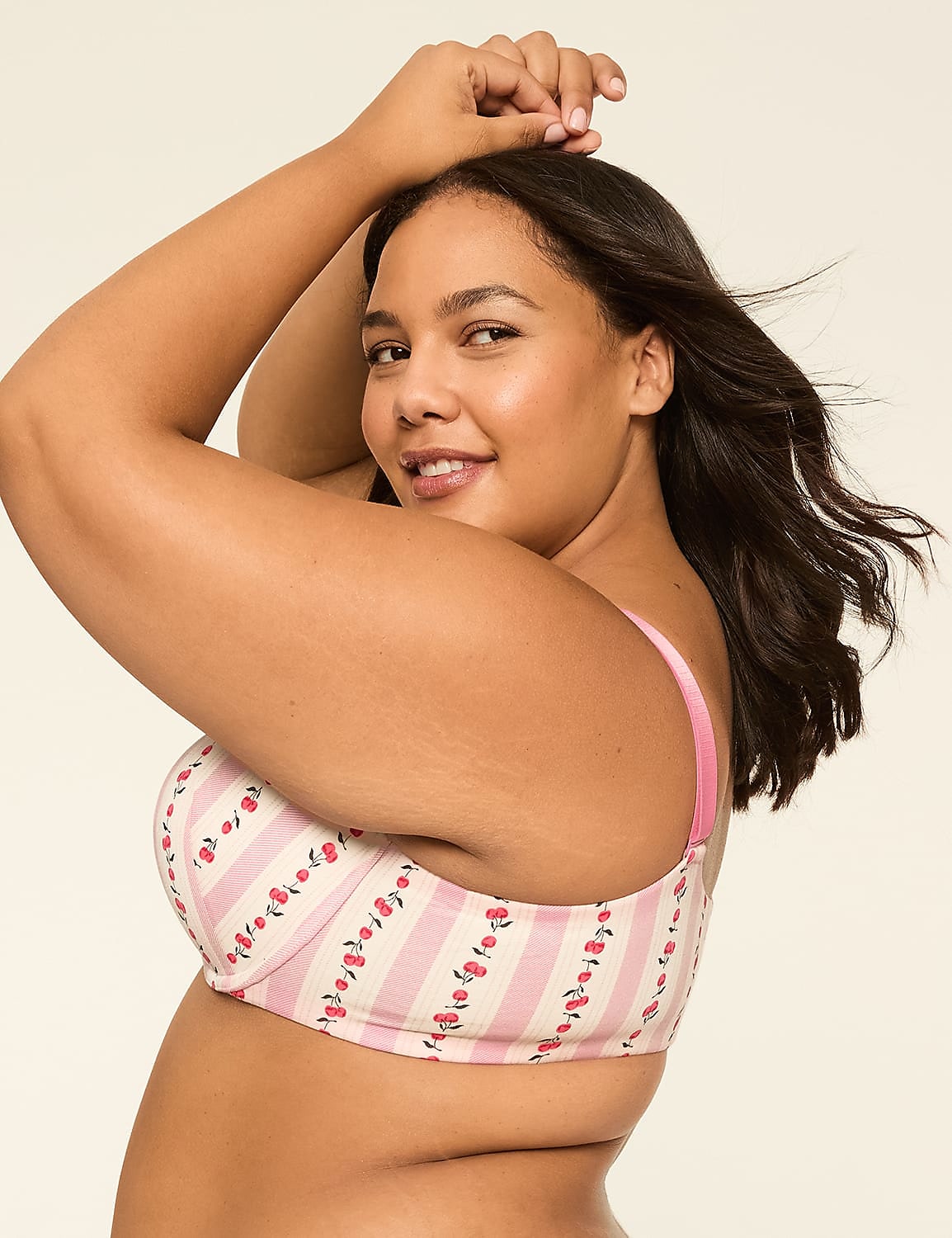 Front-Close Cotton Boost Plunge Bra Product Image 3