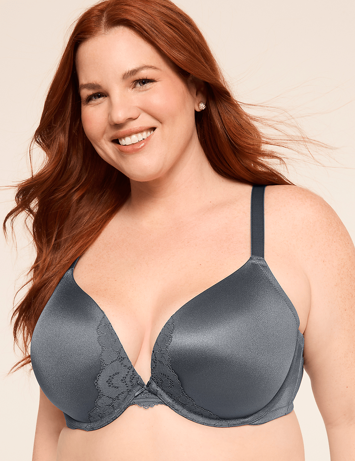 Boost Plunge Bra With Lace Product Image 1