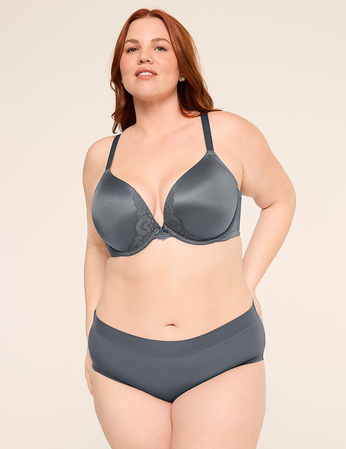 Boost Plunge Bra With Lace Product Image 4