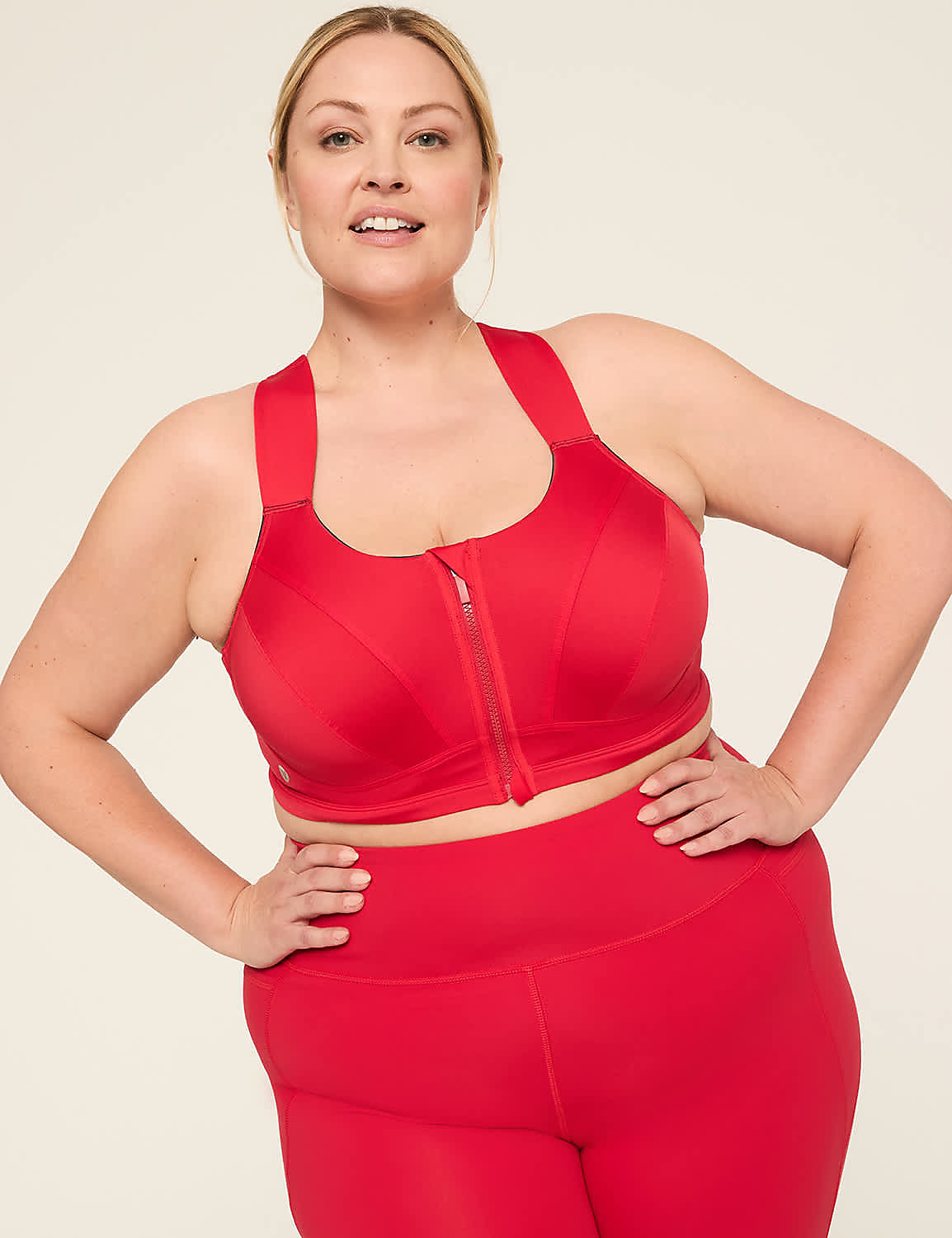 LIVI Max Support Comfort Zip-Front Sports Bra Product Image 1