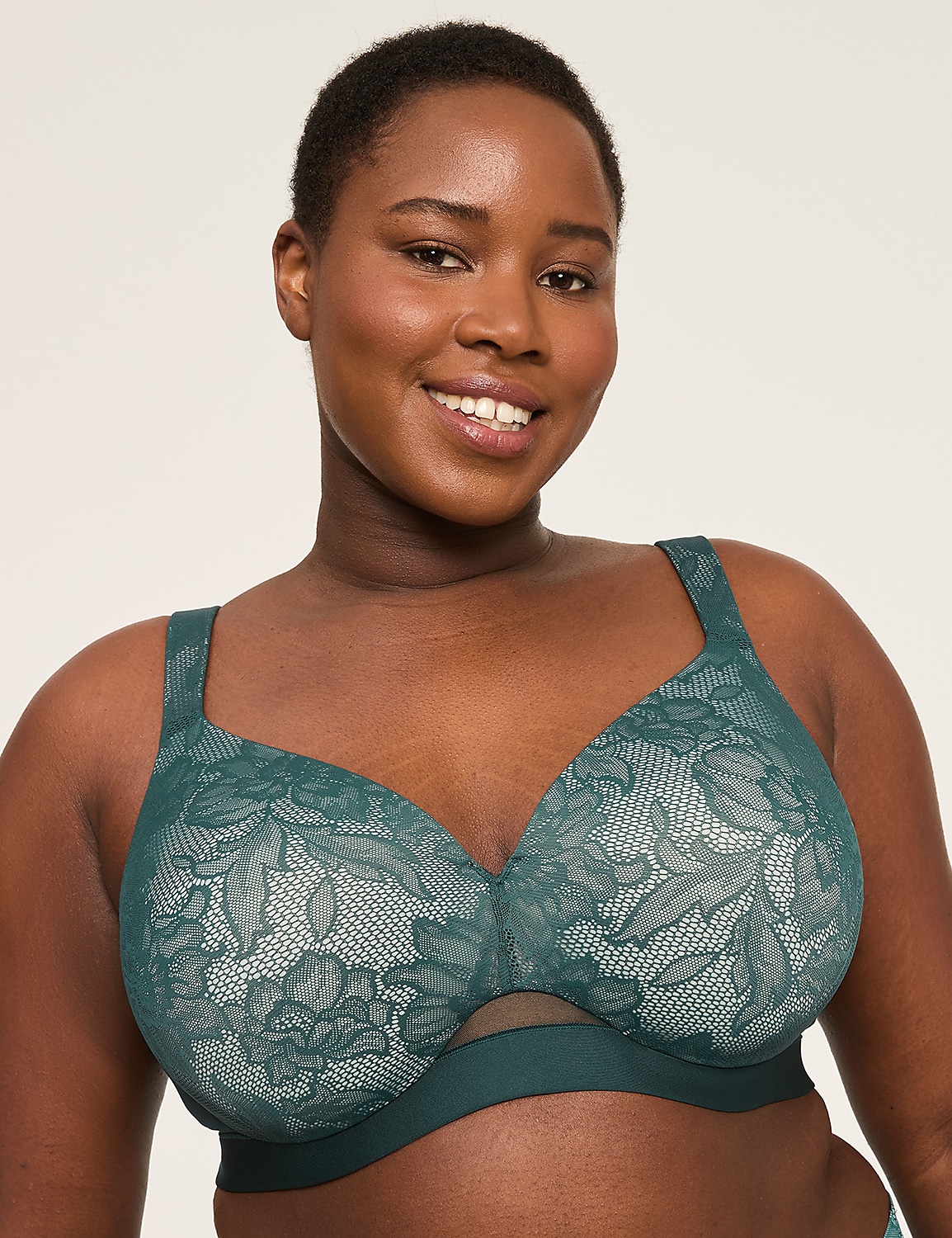 Comfort Bliss&reg; Lightly Lined Full Coverage Bra With Lace Product Image 1