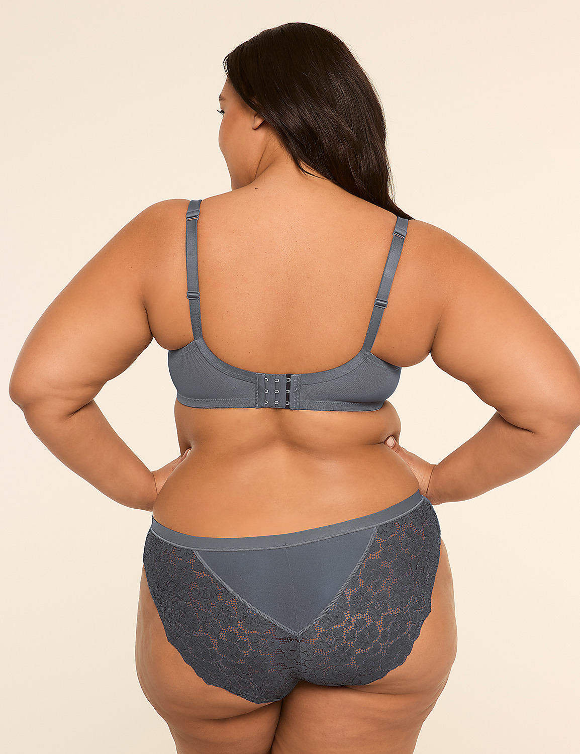 Unlined Balconette Bra with Lace Product Image 2