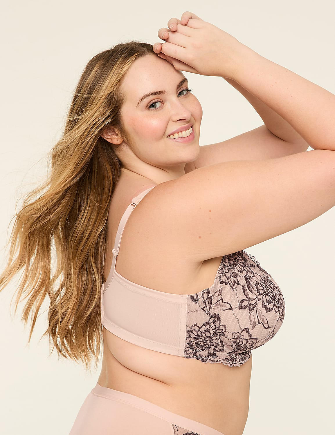 Unlined Balconette Bra with Lace Product Image 3