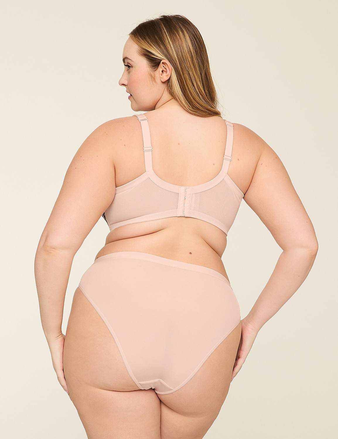 Unlined Balconette Bra with Lace Product Image 2