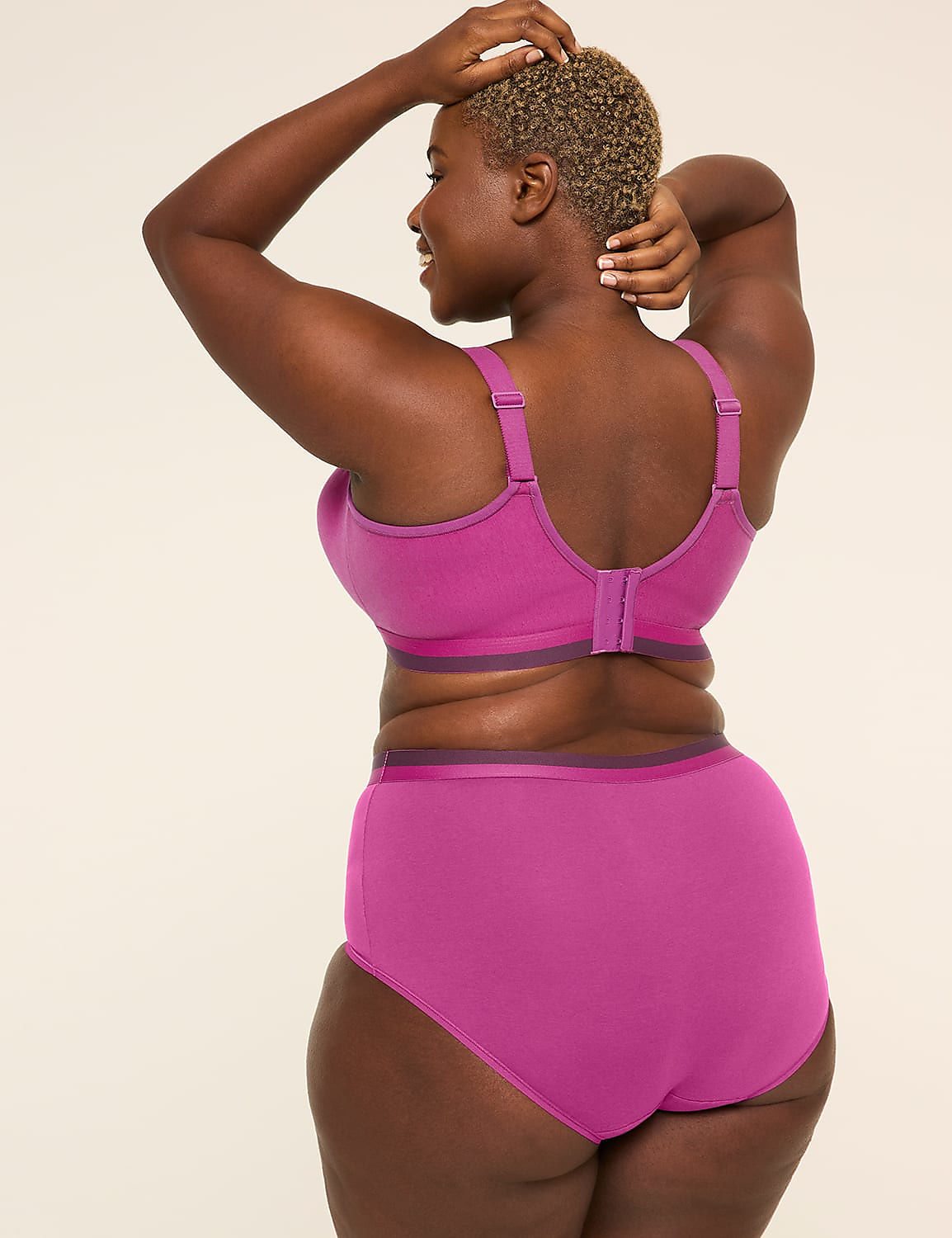 Cotton Scoop-Neck Lightly Lined No-Wire Bra Product Image 2