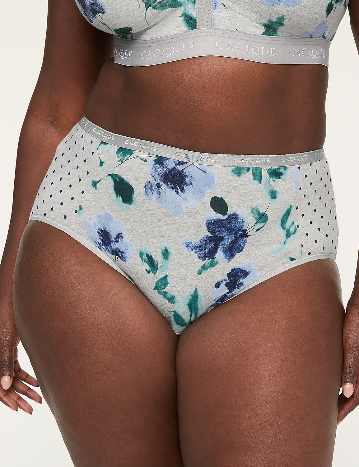 Cotton High-Leg Brief Panty Product Image 1
