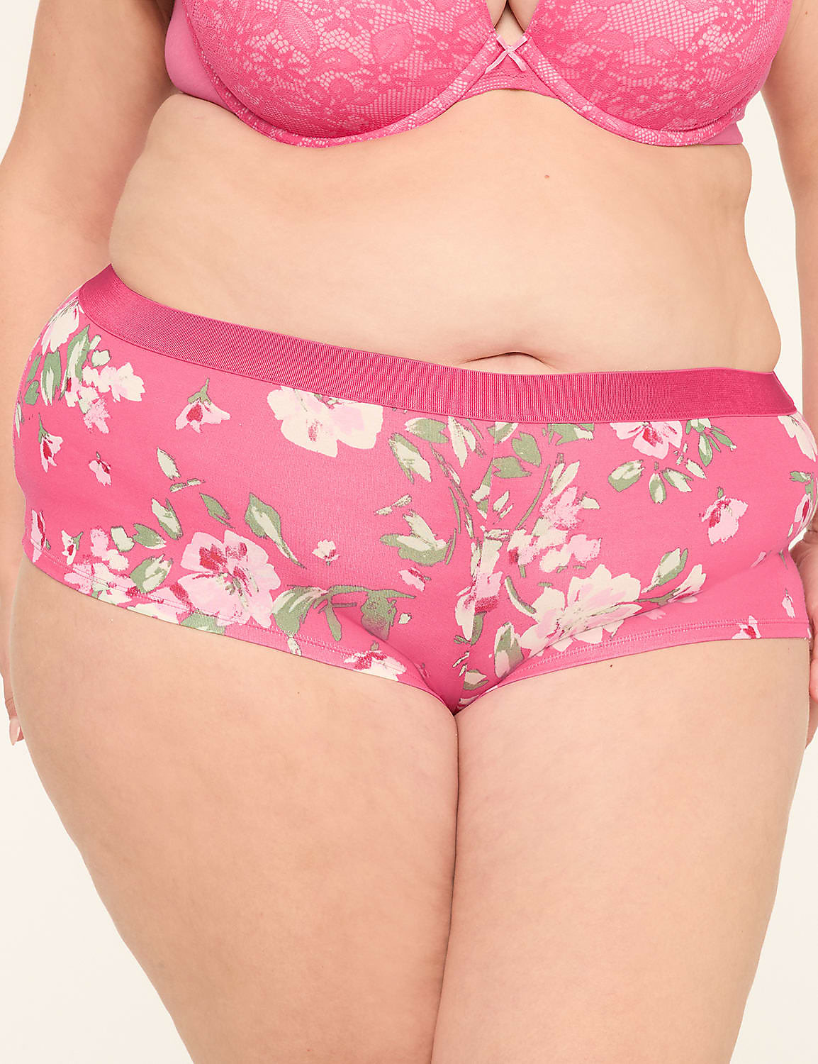 Cotton Boyshort Panty With Wide Waistband Product Image 1