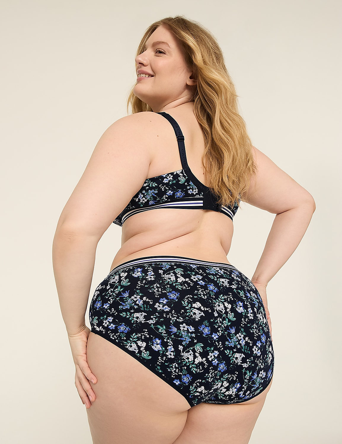 Cotton High-Leg Brief Panty With Wide Waistband Product Image 2