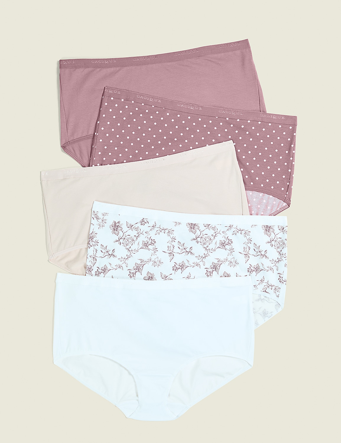 Cotton Full Brief Panty - 5-Pack | LaneBryant