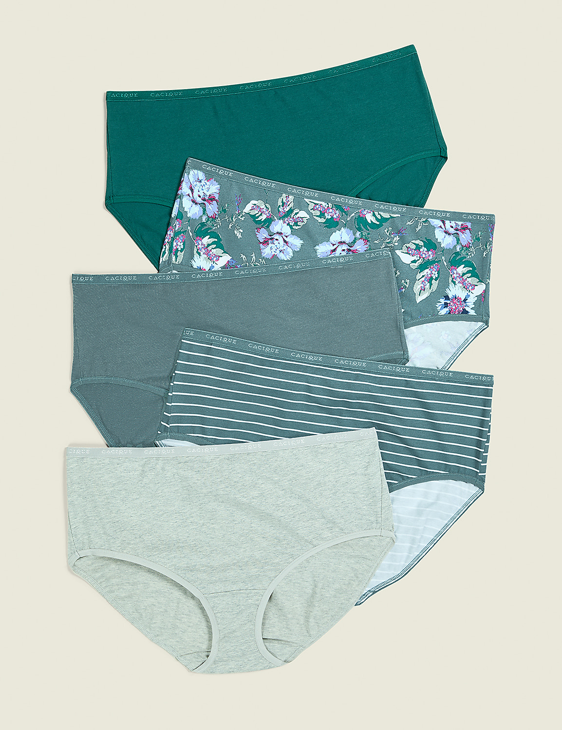 Cotton High-Leg Brief Panty - 5-Pack Product Image 1