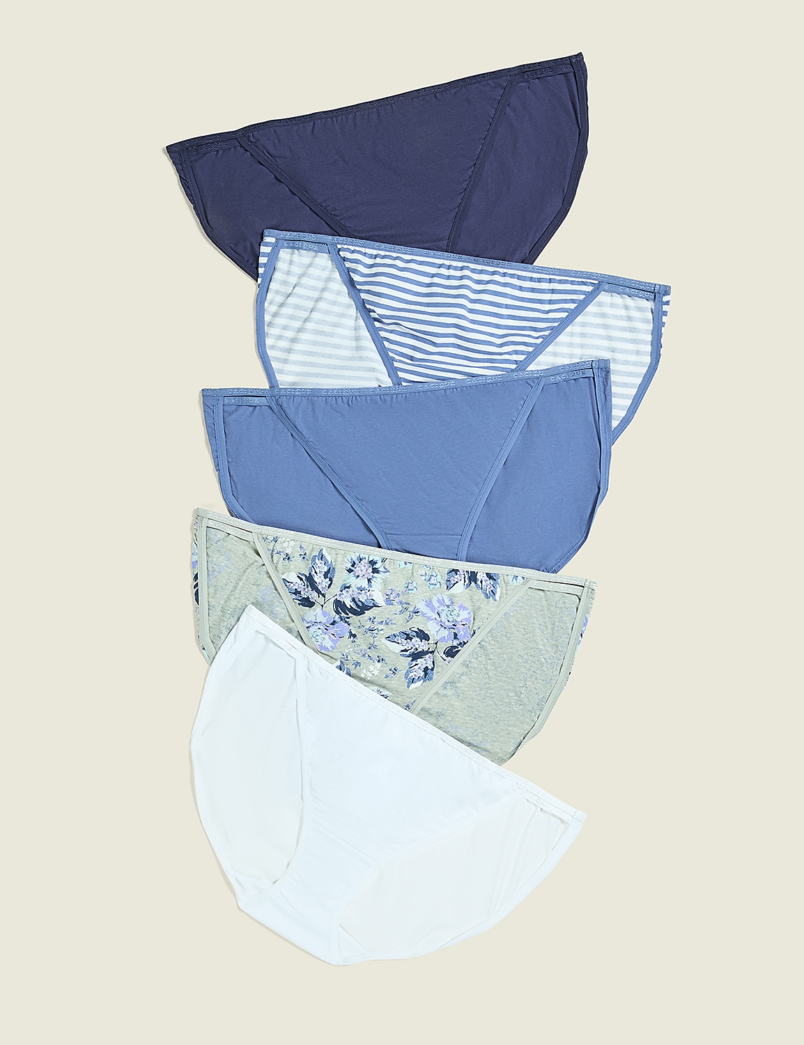 Cotton Double-String Bikini Panty - 5-Pack Product Image 1