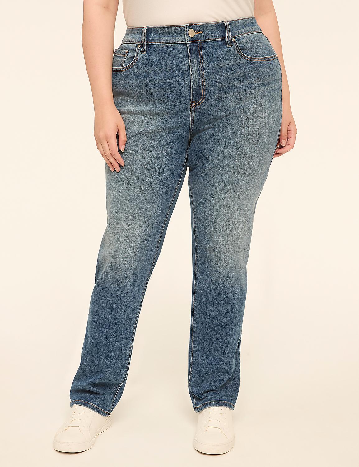 A person wearing blue jeans and white sneakers stands against a plain, light-colored background. Product Image 1