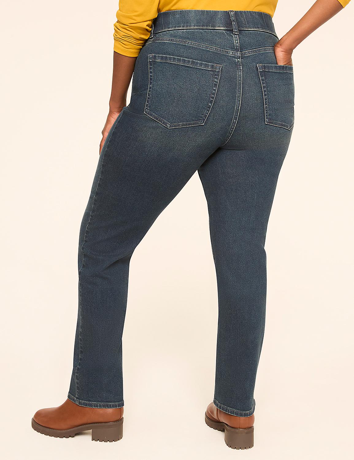 A person wearing dark wash jeans and brown boots stands against a plain, light-colored background. Product Image 2