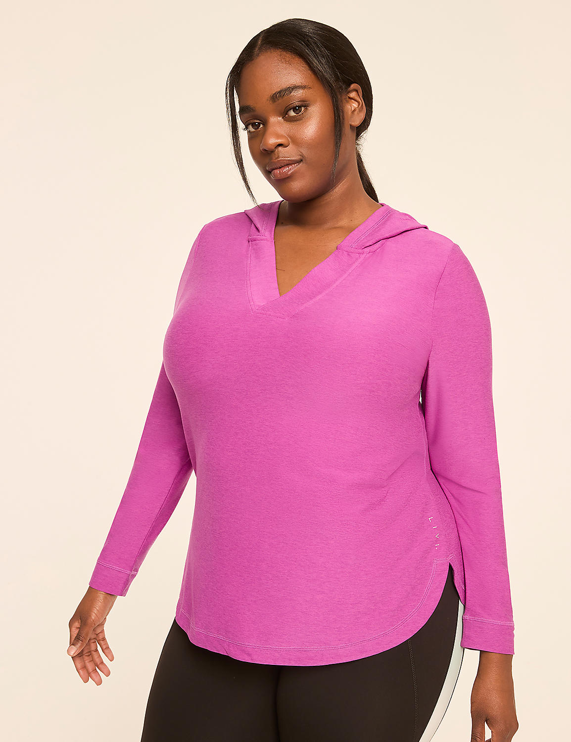 LIVI Soft Marled V-Neck Hoodie - thumbnail 10