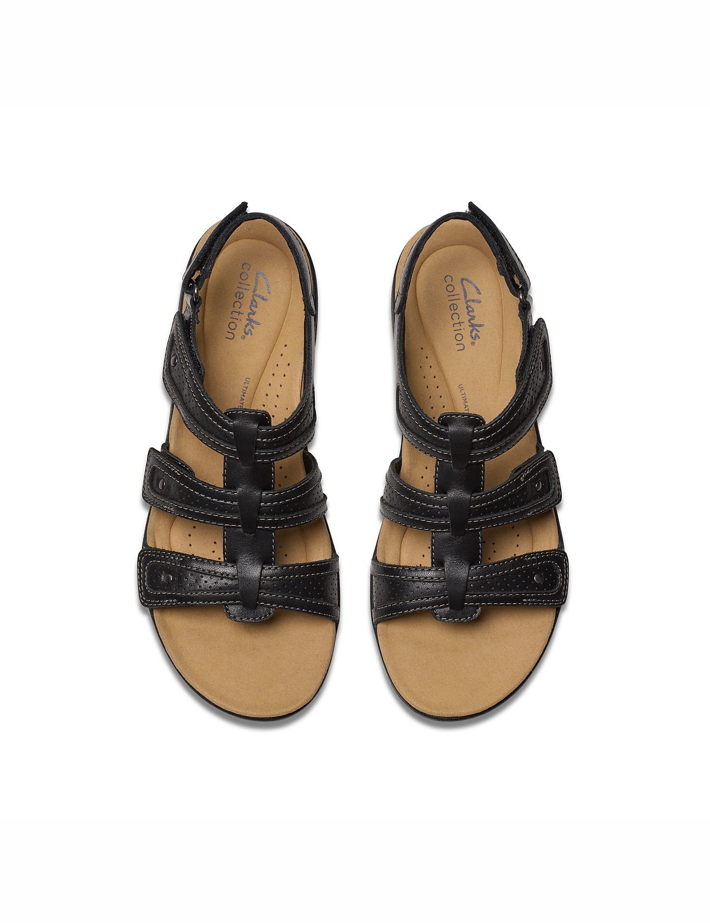 Clarks Laurieann Ivy Black Leather Sandal Product Image 6