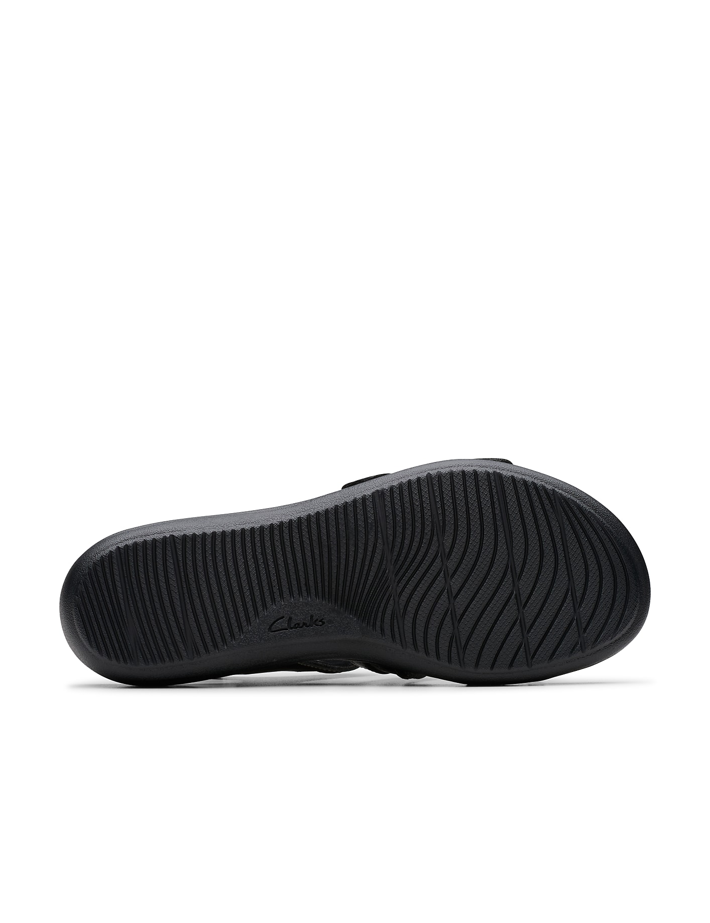Clarks Laurieann Ivy Black Leather Sandal Product Image 3