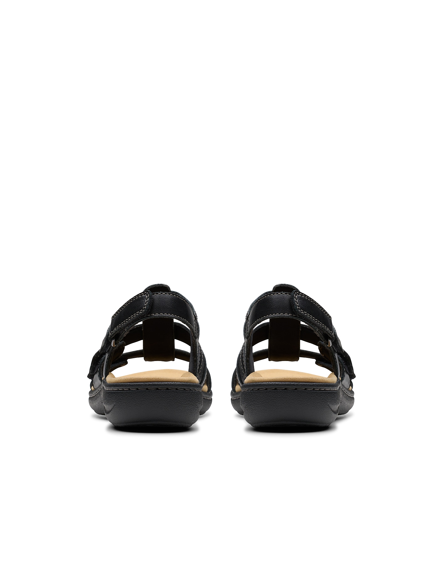 Clarks Laurieann Ivy Black Leather Sandal Product Image 5