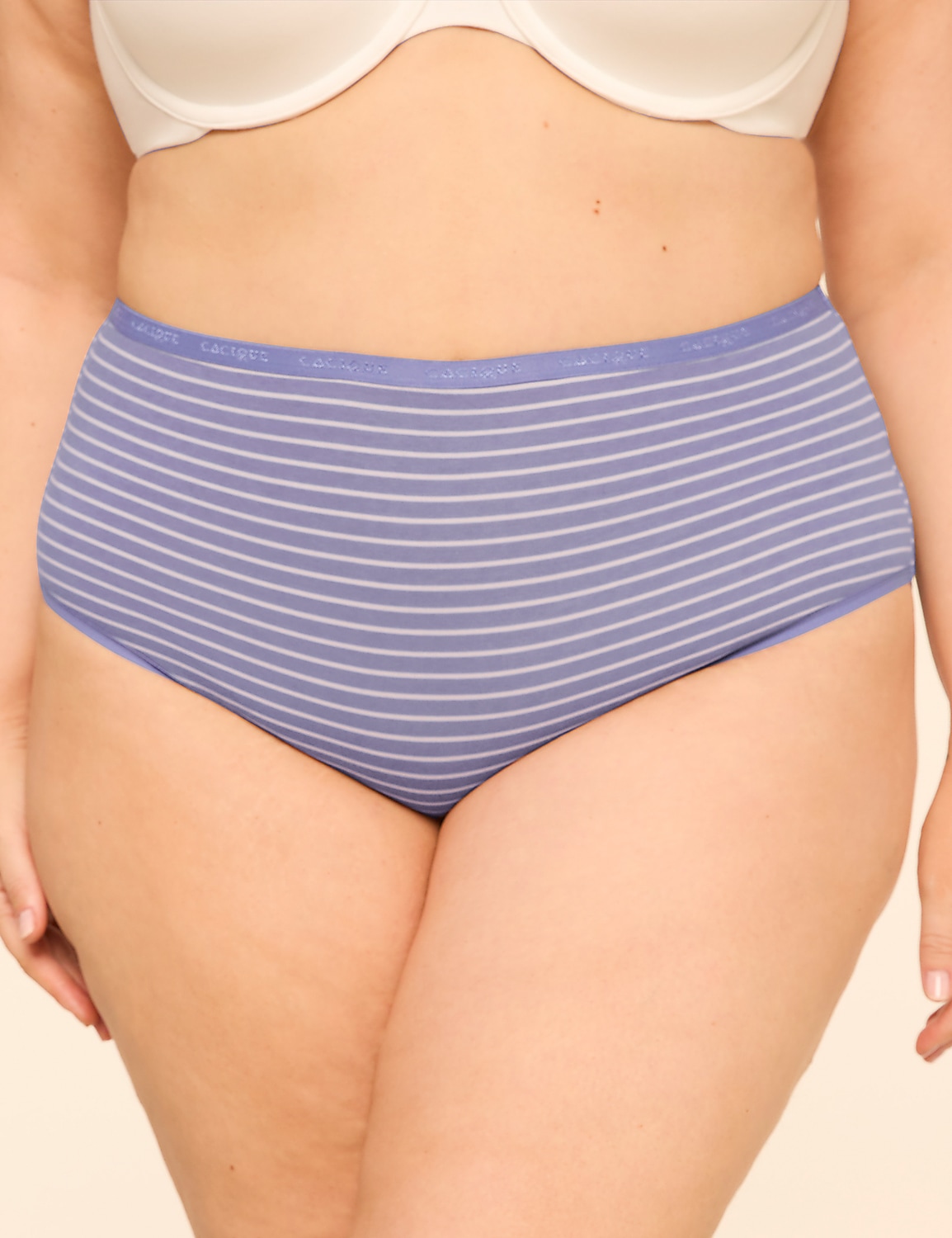 A person wearing striped underwear stands against a plain background. Product Image 1