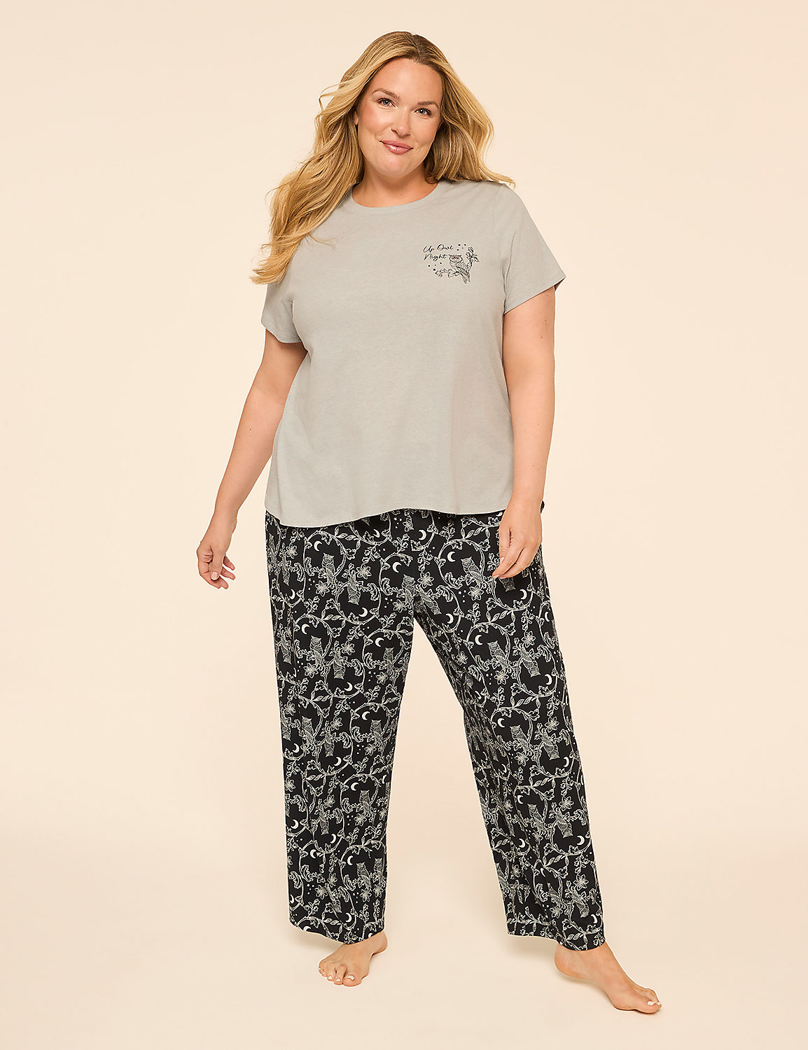 Comfy Cotton Tee & Pant PJ Set - thumbnail 5
